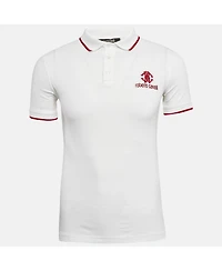 Pre-Owned Roberto Cavalli Men's Cotton Pique Polo T-Shirt