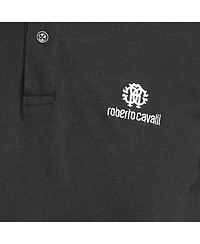 Pre-Owned Roberto Cavalli Men's Logo Embroidered Pique Polo T-Shirt