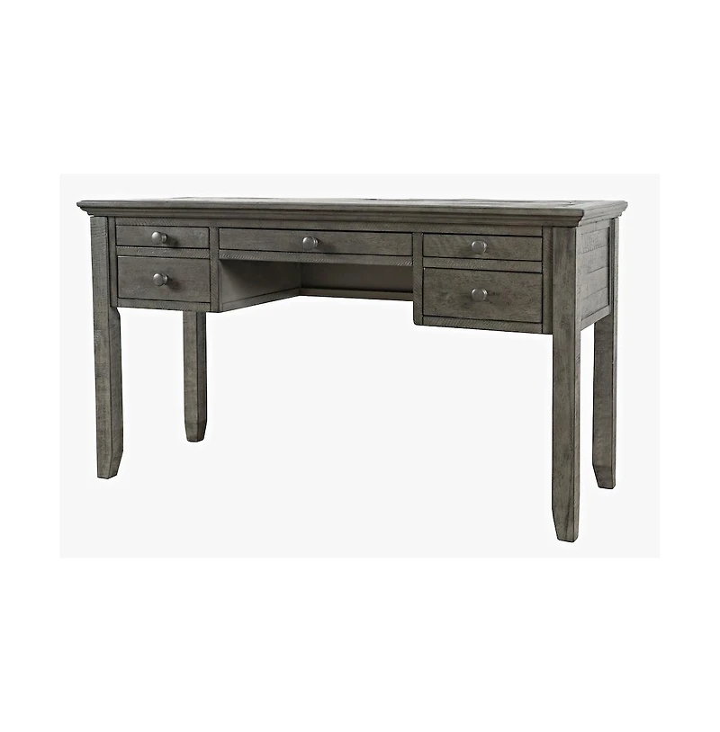 Jofran Rustic Shores Coastal Style Distressed Acacia Usb Charging Desk