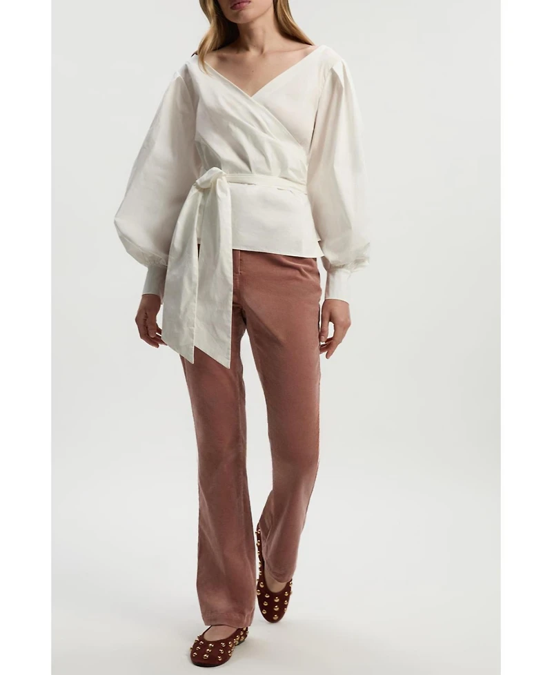 Karen Millen Women's Stretch Cord Kickflare Jean