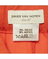 Pre-Owned Dries Van Noten Women's Crepe Formal Trousers