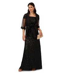 Adrianna Papell Organza Wrap Jacket