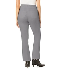 Woman Within Women's Tall Flex-Fit Pull-On Bootcut Gap-Free Stretch Denim Jeans