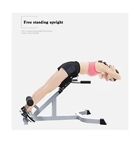 Artudatech Hyperextension Bench, 4-in-1 Roman Chair for Back & Core Training, 7-Level Adjustable, Home Gym Strength Trainer