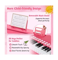 Hongge 25 Key Kids Piano Keyboard with Teaching Mode