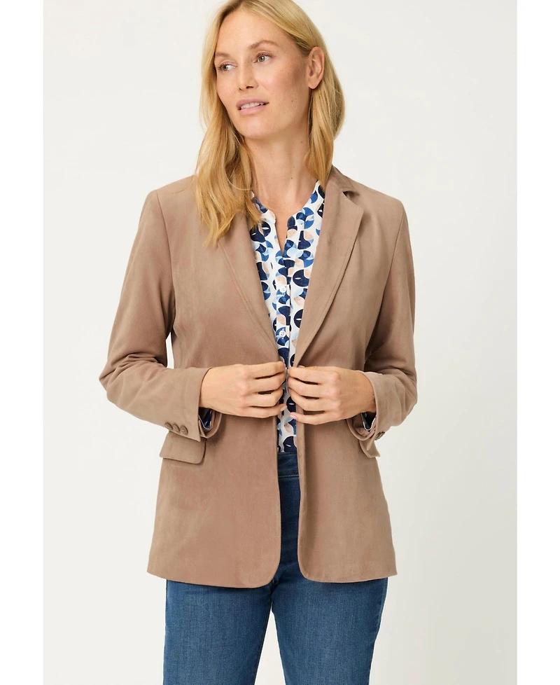 Olsen Women's Faux Suede Blazer
