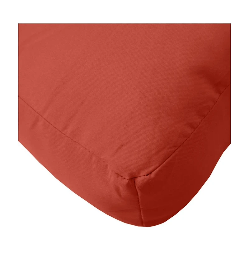 vidaXL Pallet Cushion Melange Red 100% Polyester Medium