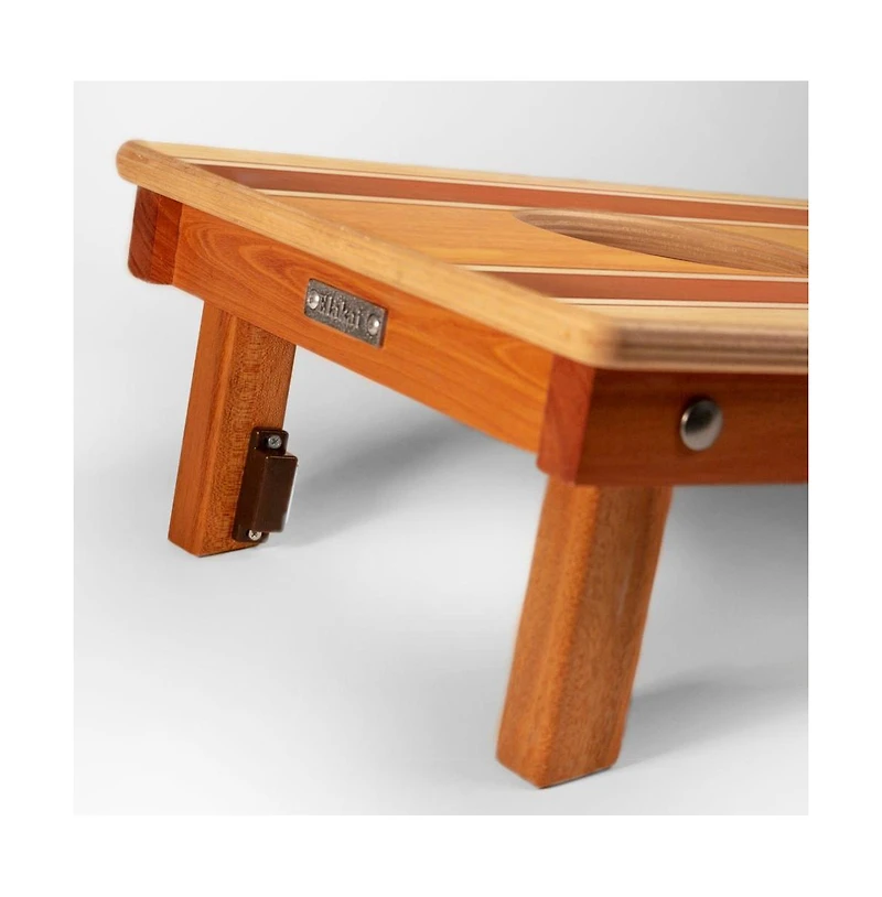 Elakai 1ft x 2ft Classic Woody Compact Travel Cornhole Board Set