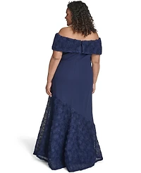 Eliza J Plus Off-The Shoulder Mermaid Gown