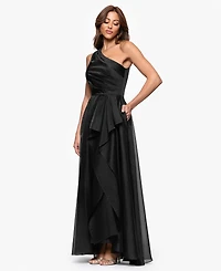 Xscape Petite One Shoulder A-Line Long Dress