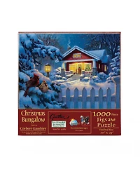 SunsOut Christmas Bungalow 1000 piece Jigsaw Puzzle for Adults Christmas