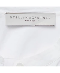 Pre-Owned Stella Mccartney Womens White Erica Palm Tree Embroidery Cotton Long Shirt Dress