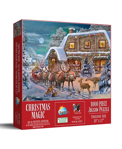 SunsOut Christmas Magic 1000 piece Jigsaw Puzzle for Adults