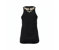 Pre-Owned Givenchy Women's Black Cotton Floral Printed Tank Top