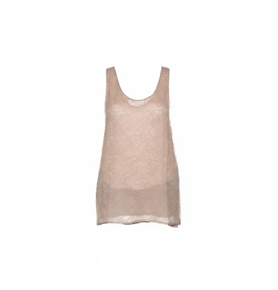 Pre-Owned Chloe Women's Beige Lace Sleeveless Top