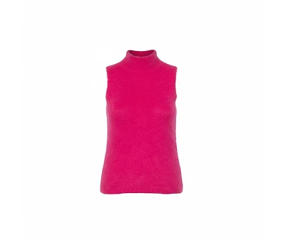 Pre-Owned Versace Women's Mohair High Neck Sleeveless Tank Top