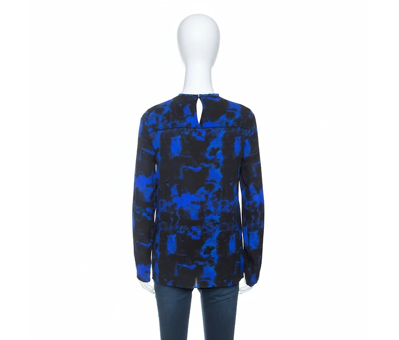 Pre-Owned Proenza Schouler Women's Graffiti Print Silk Layered Top