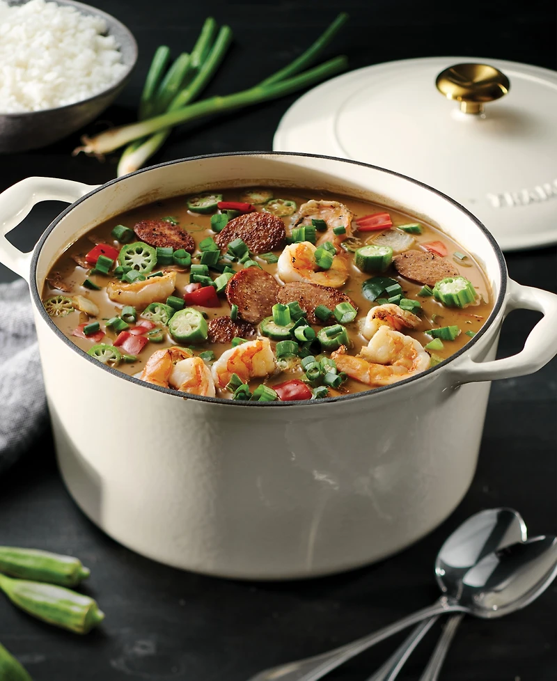 Tramontina Cast Iron 6.5-Quart Round Dutch Oven Pot with Lid