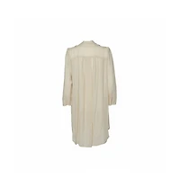Pre-Owned Isabel Marant Women's Ecru Voile Button Front Rivera Shift Dress