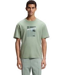 Boss by Hugo Men's Tennis Artwork Pima-Cotton T-Shirt