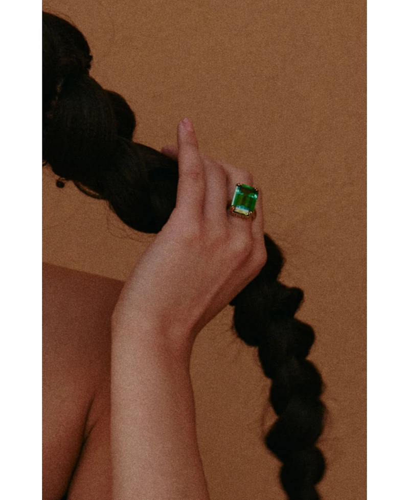 Retro Chic Lime Glow Ring