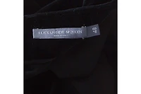 Pre-Owned Alexander Mcqueen Women's Silk Blend Velvet Wide Leg Trousers