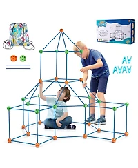 Hongge Fort Building Kit 120 Pcs Stem Construction Toy for Kids