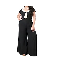 Unique Vintage Plus Wide Leg Jumpsuit