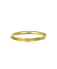 Bling Jewelry Basic Classic Yellow 14K Gold Ring Thin Stackable 1.7MM Band