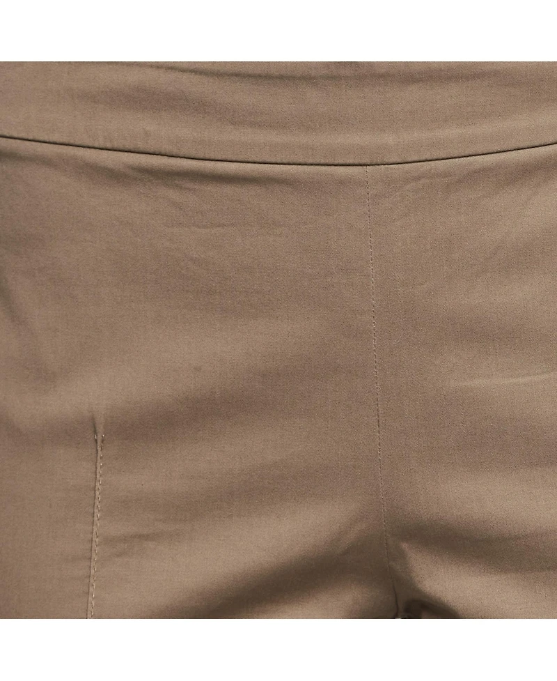 Pre-Owned Moschino Women's Cheap And Chic Brown Cotton Skinny Trousers