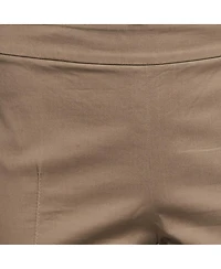 Pre-Owned Moschino Women's Cheap And Chic Brown Cotton Skinny Trousers