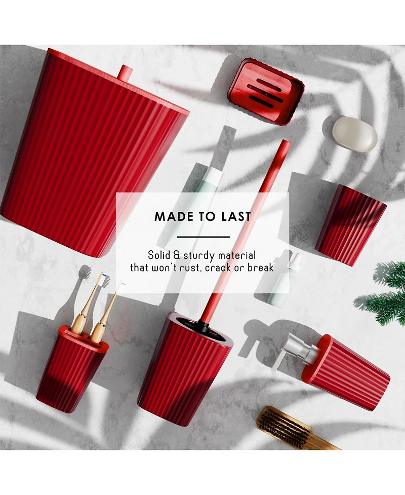 Hearth & Harbor Complete Holiday Bathroom Decor & Accessory Set