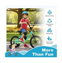 Hongge 16 Inch Kids Bike with Training Wheels for Ages 3–7