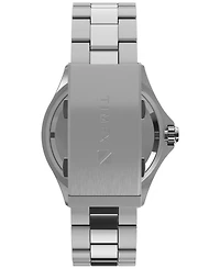 Timex Men's Quartz Analog Silver-Tone Stainless Steel Watch, 44mm