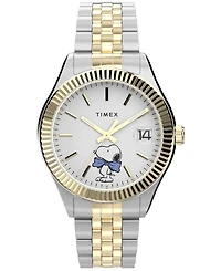 Timex Women's Quartz Analog Two-Tone Stainless Steel Watch, 34mm