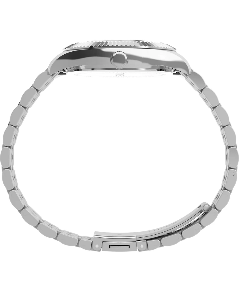 Timex Women's Quartz Analog Silver-Tone Stainless Steel Watch, 36mm