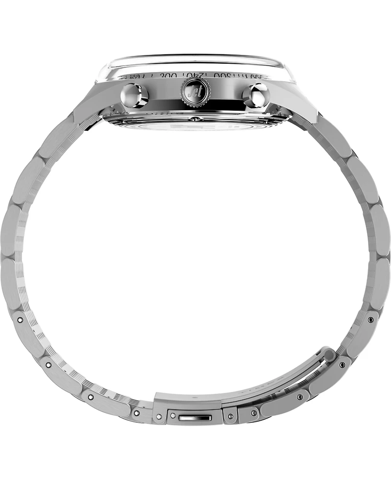 Timex Men's Chronograph Silver-Tone Stainless Steel Watch, 40mm