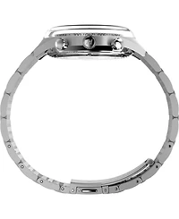 Timex Men's Chronograph Silver-Tone Stainless Steel Watch, 40mm