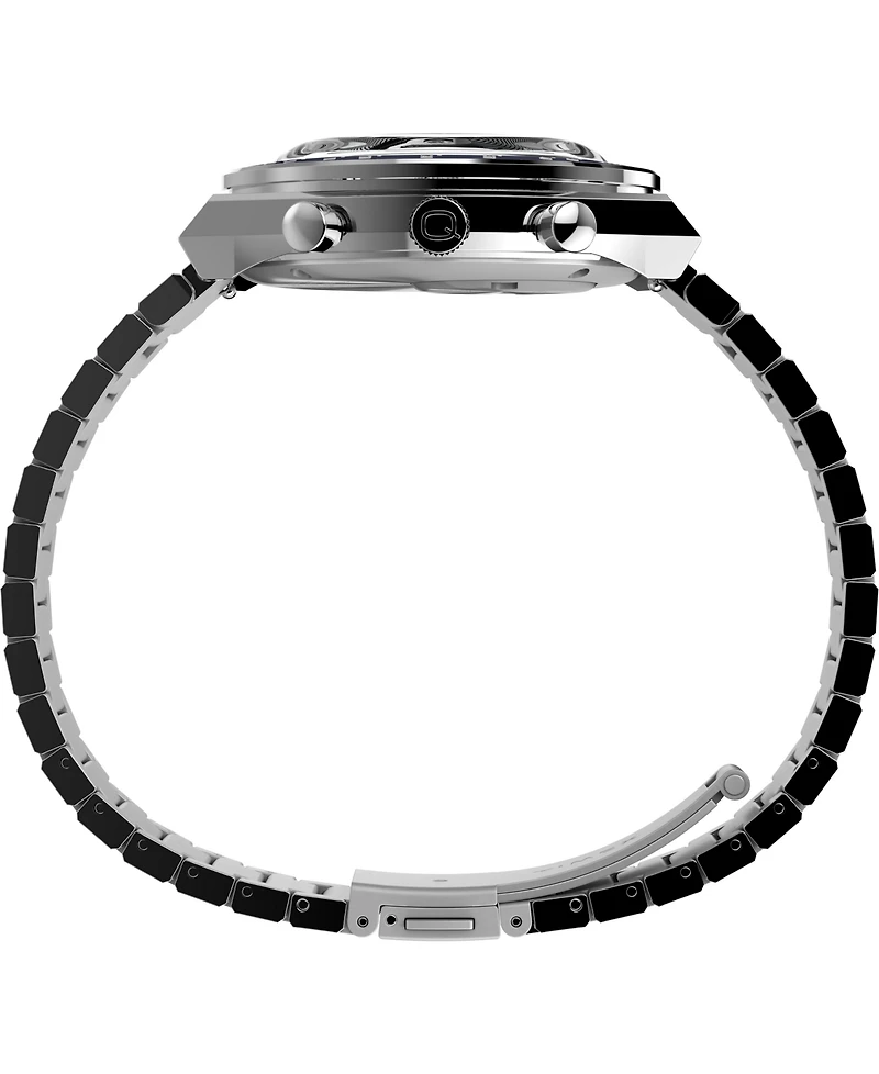 Timex Men's Chronograph Silver-Tone Stainless Steel Watch, 40mm