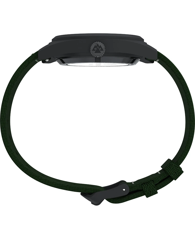 Timex Men's Mechanical Automatic Black eco-conscious Fabric Watch, 39mm