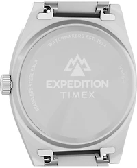 Timex Men's Quartz Analog Silver-Tone Stainless Steel Watch, 39mm
