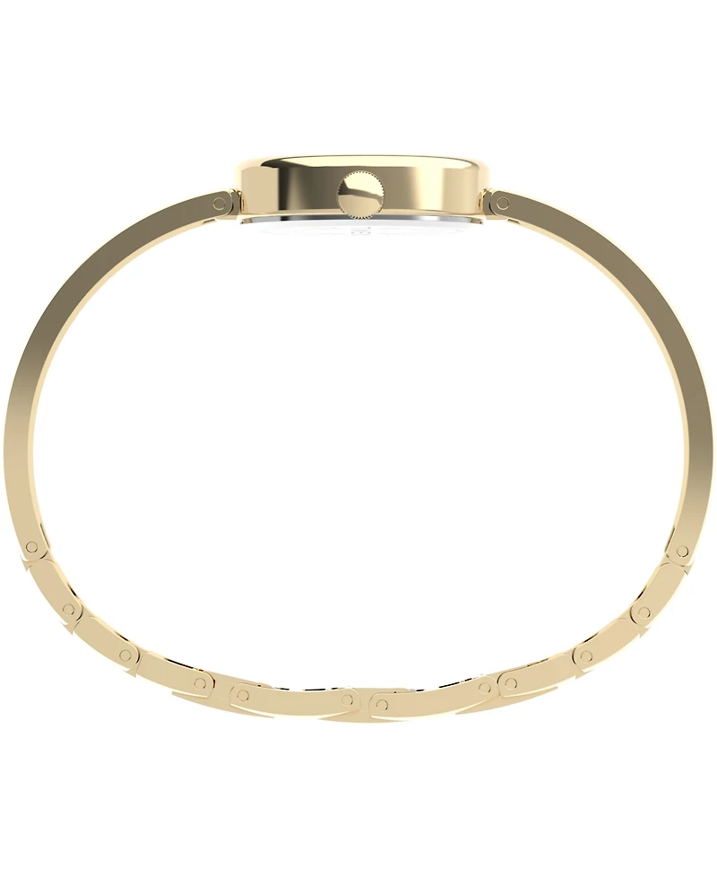 Timex Women's Quartz Analog Gold-Tone Stainless Steel Watch, 19mm