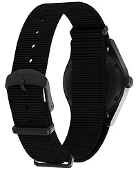 Timex Men's Quartz Analog Black eco-conscious Fabric Watch, 36mm