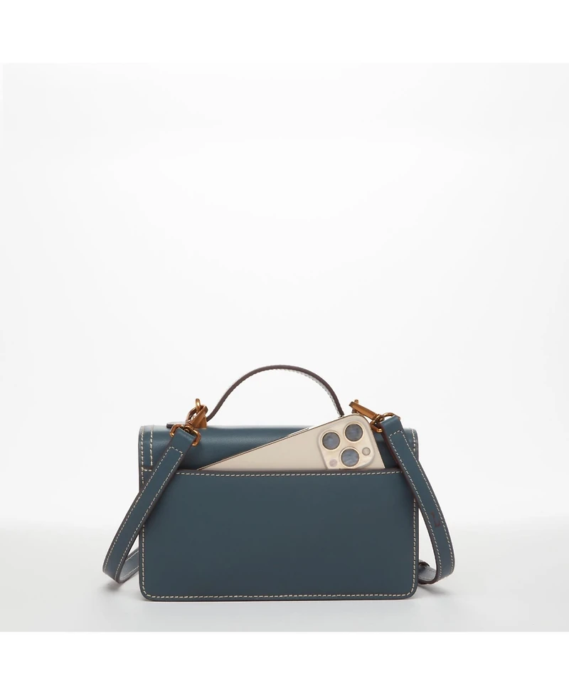 Susu Top Handle Leather Crossbody Bag Small Purse