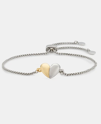 Dkny Heart Charm Slider Bracelet