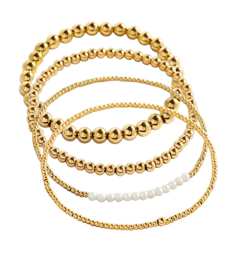 Mint & Lily Everyday Fresh Water Pearl Bracelet Stacking Set