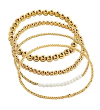 Mint & Lily Everyday Fresh Water Pearl Bracelet Stacking Set