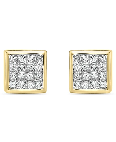 Macy's Diamond Stud Earrings (3/4 ct. t.w.) in 10k White Gold (also in 10k Yellow Gold)