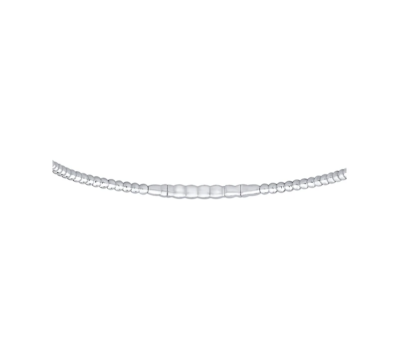 Macy's Diamond Flexible Bangle Bracelet (1/4 ct. t.w.) in Sterling Silver