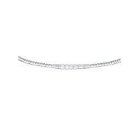 Macy's Diamond Flexible Bangle Bracelet (1/4 ct. t.w.) in Sterling Silver